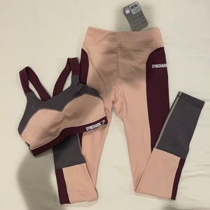 Brand new Gym Shark leggings and bra